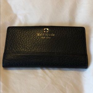 Kate Spade Black Leather Wallet